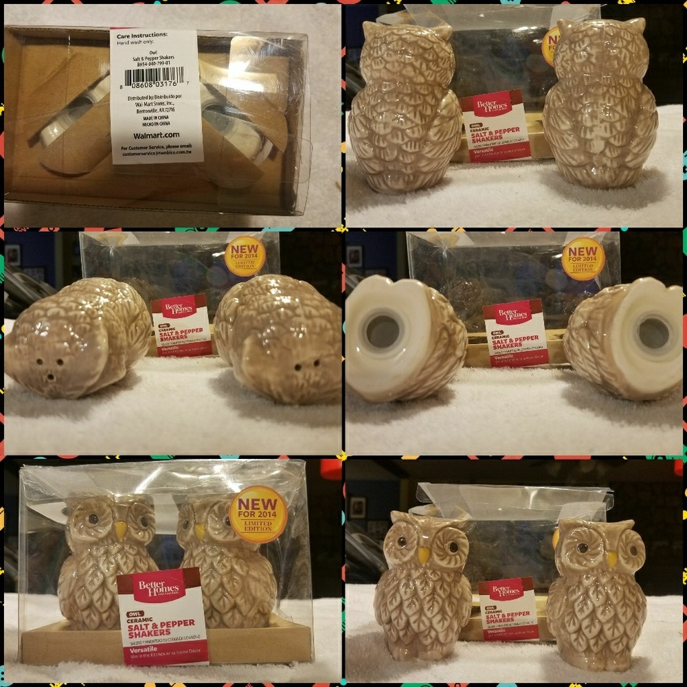 Limited edition ceramic salt and paper set